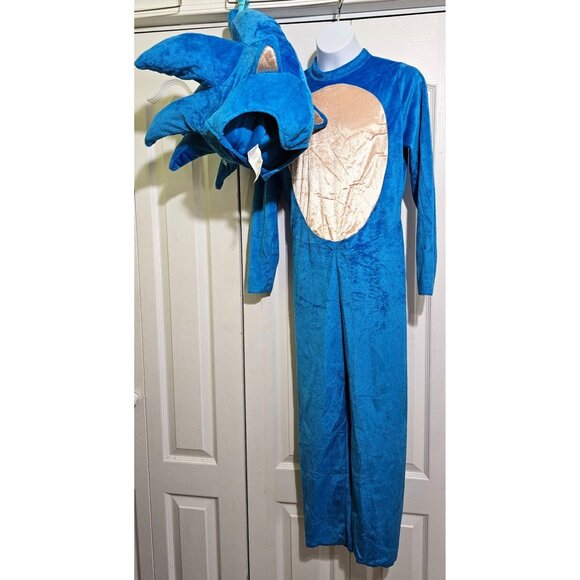 Sonic The Hedgehog 2 Kids Costume Kit Boot Covers Inflatable Hood Gloves Tail - Picture 11 of 13